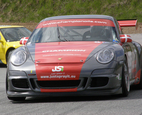 Claus Christensen i sin Porsche 997 GT3.
